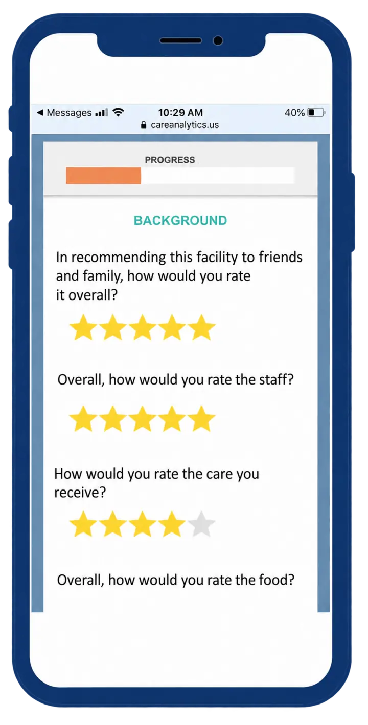 Oregon satisfaction survey displayed on a mobile phone
